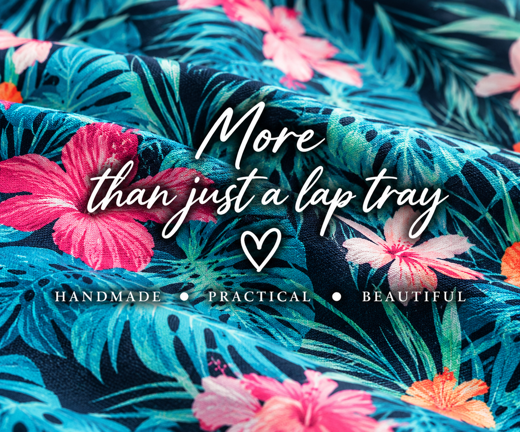 Luxury Tropical Palm Lap Tray With Bean Bag from Made in the Mill