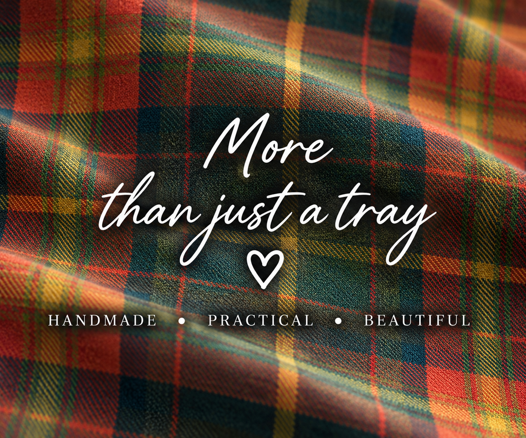 Luxury Dachshund Tartan Lap Tray With Bean Bag from Made in the Mill