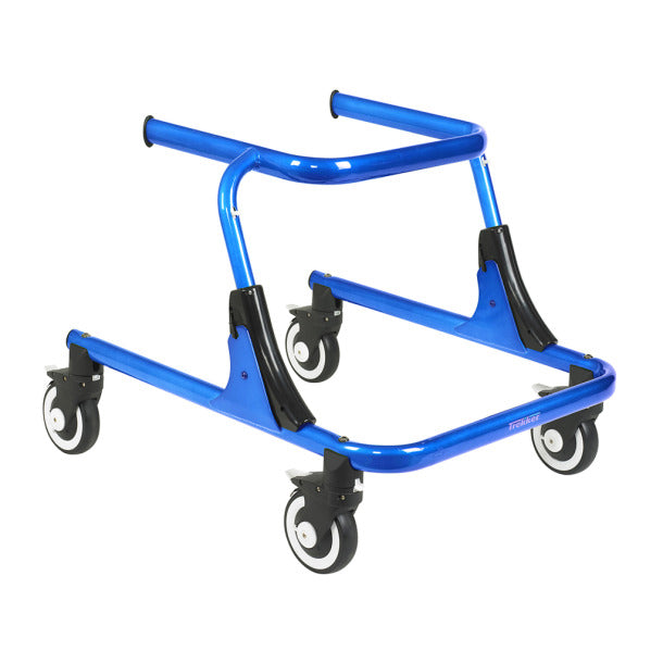 The blue Moxie Gait Trainer