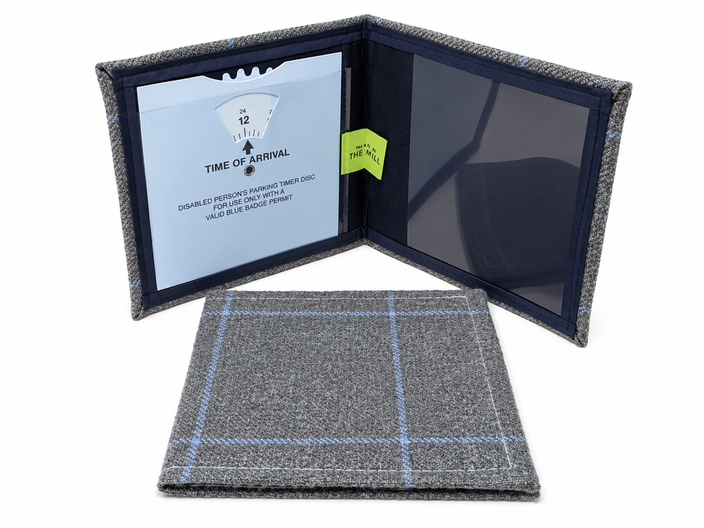 Made In The Mill Blue Badge Permit Holder - Grey Tweed Setter