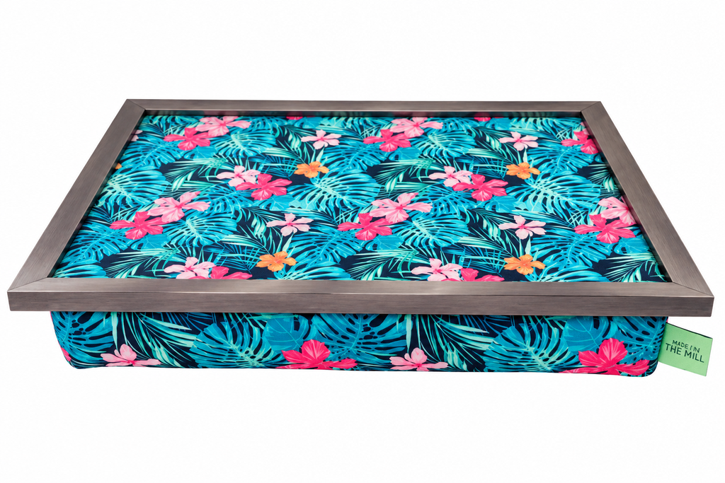 Luxury Tropical Palm Lap Tray With Bean Bag from Made in the Mill