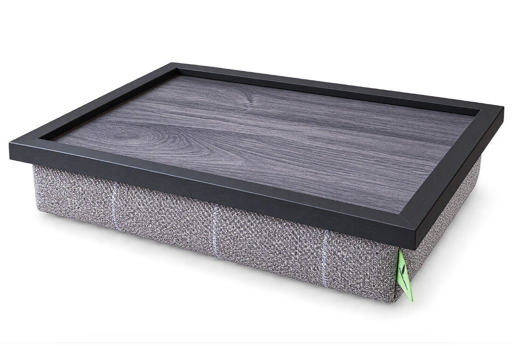 LIMITED EDITION Luxury Grey Setter Tweed Lap Tray with Bean Bag Base from Made in the Mill