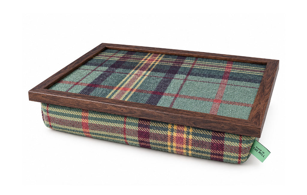 Luxury Brittany Tweed Lap Tray With Bean Bag from Made in the Mill