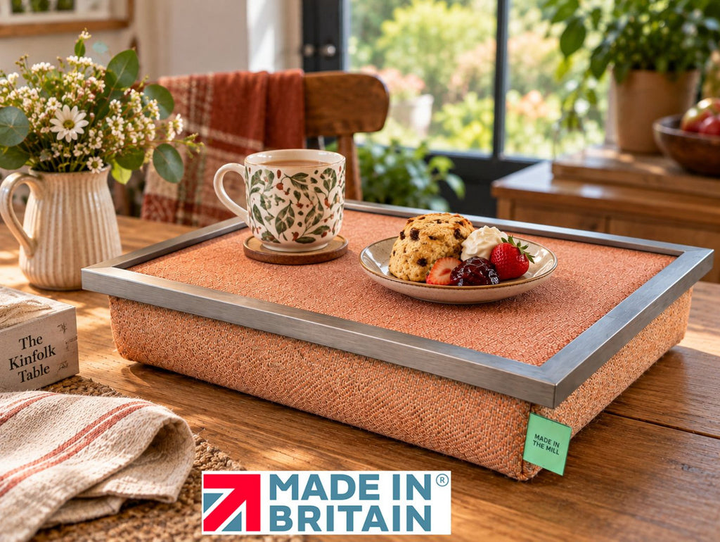 Luxury Mid Century Orange Lap Tray With Bean Bag from Made in the Mill