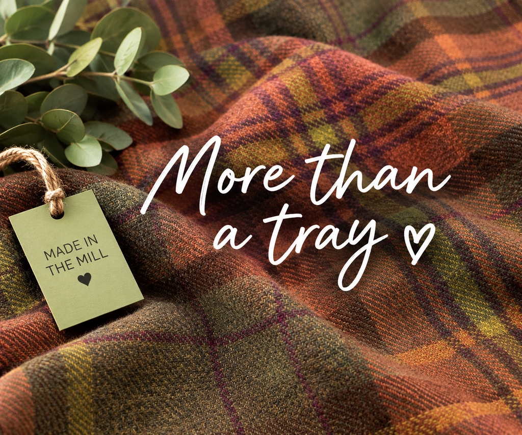 Luxury Harrier Tweed Lap Tray With Bean Bag from Made in the Mill