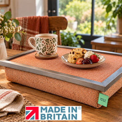 Luxury Mid Century Orange Lap Tray With Bean Bag from Made in the Mill
