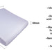 the measurements of the bed wedge pillow