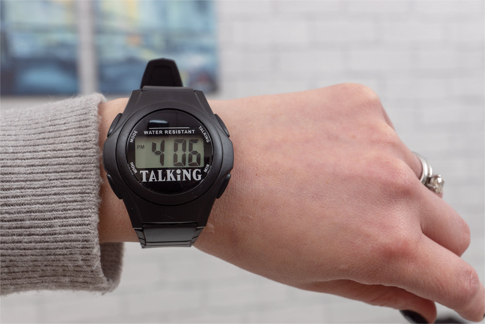Water Resistant Talking Digital Watch Two Styles Ability Superstore
