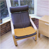 Washable Chair and Bed Pad - Brown in use on chair