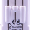 the image shows a close up of the three metal level indicators on the liquid level detector