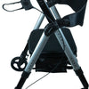 a side view of the deluxe bariatric rollator/walker
