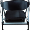 a rear view of the back rest on the deluxe bariatric rollator/walker