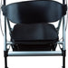 a rear view of the back rest on the deluxe bariatric rollator/walker
