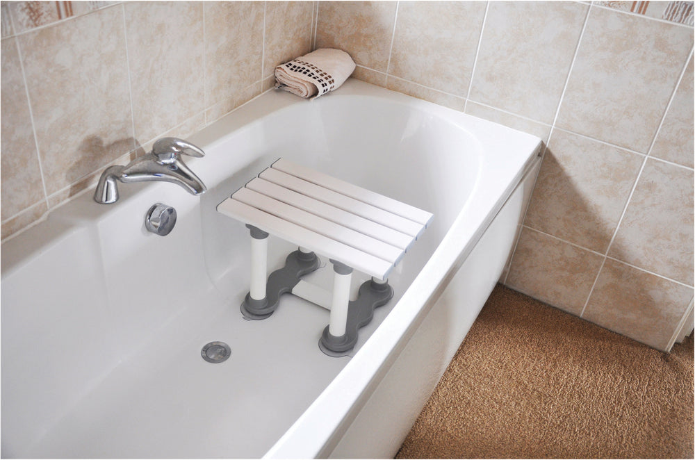 The Medina Plastic Bath Seat in a bath