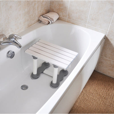 The Medina Plastic Bath Seat in a bath