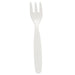 Small Reusable Fork - White