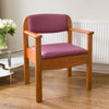 Extra Wide Royale Wooden Commode Chair - Pink