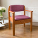 Extra Wide Royale Wooden Commode Chair - Pink