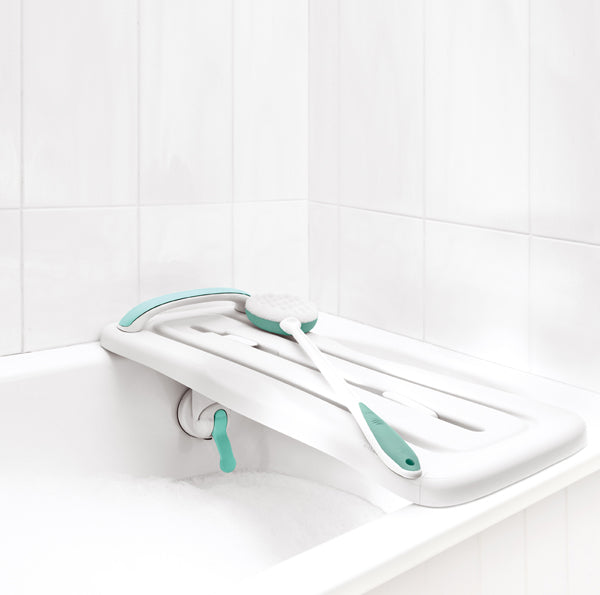the surefoot bath board on a bath