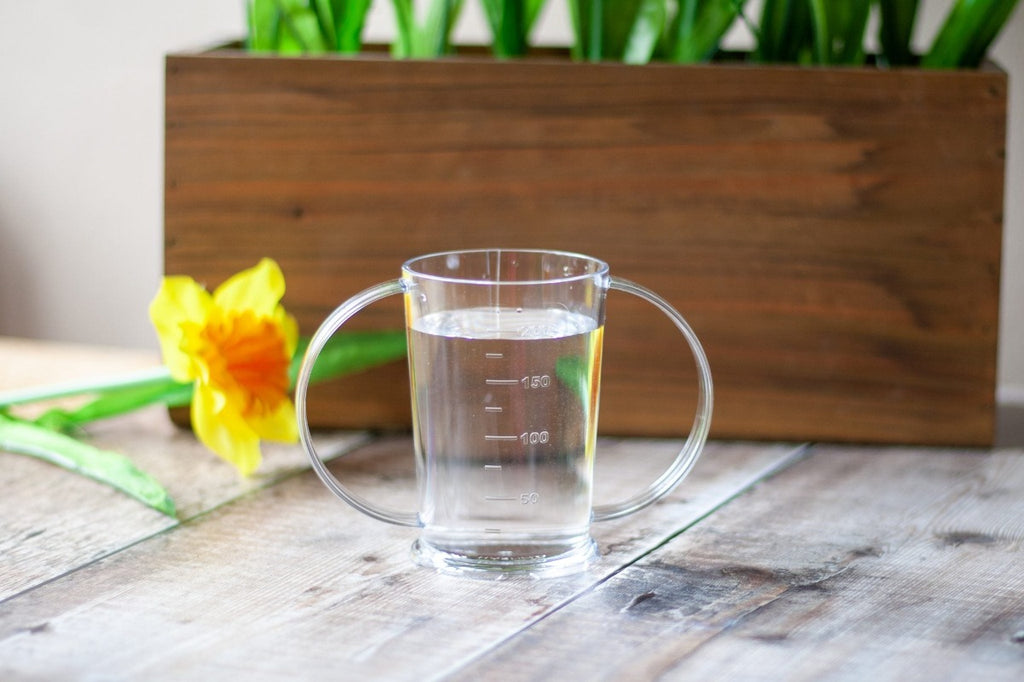 The Clear Polycarbonate Two Handled Beaker Drinking Cup