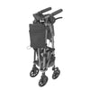 the Black Walnut EZ Fold N Go Rollator folded up