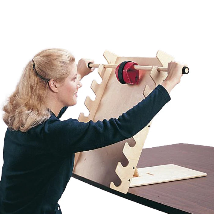 Picture of a lady using Shoulder Exercise Ladder