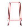 Front view of the Days Red Adjustable Height Wheeled Walking Frames