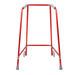 Rear view of the Days Red Adjustable Height Wheeled Walking Frame