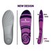 The picture shows the dimensions of the Sorbothane Cush N Step Insoles