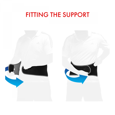 shows how to fit the Vulkan Classic Back Brace