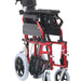 A folded up XS Aluminium Wheelchair