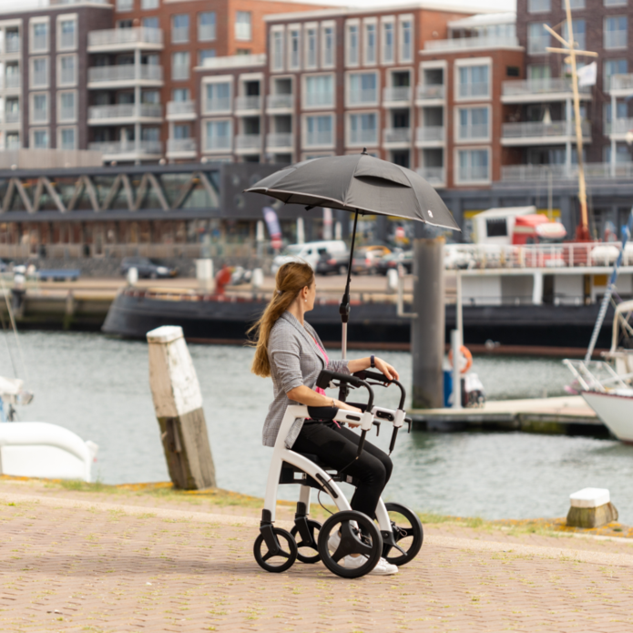 the image shows someone in a rollz motion using the umbrella attachment