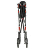 shows a folded up nitro hd rollator