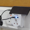 Lifemax Plug Through USB Charging Station in use