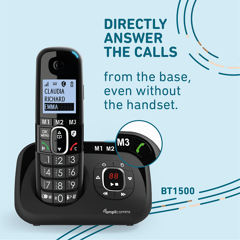 Amplicomms BigTel 1580 + Answer Phone