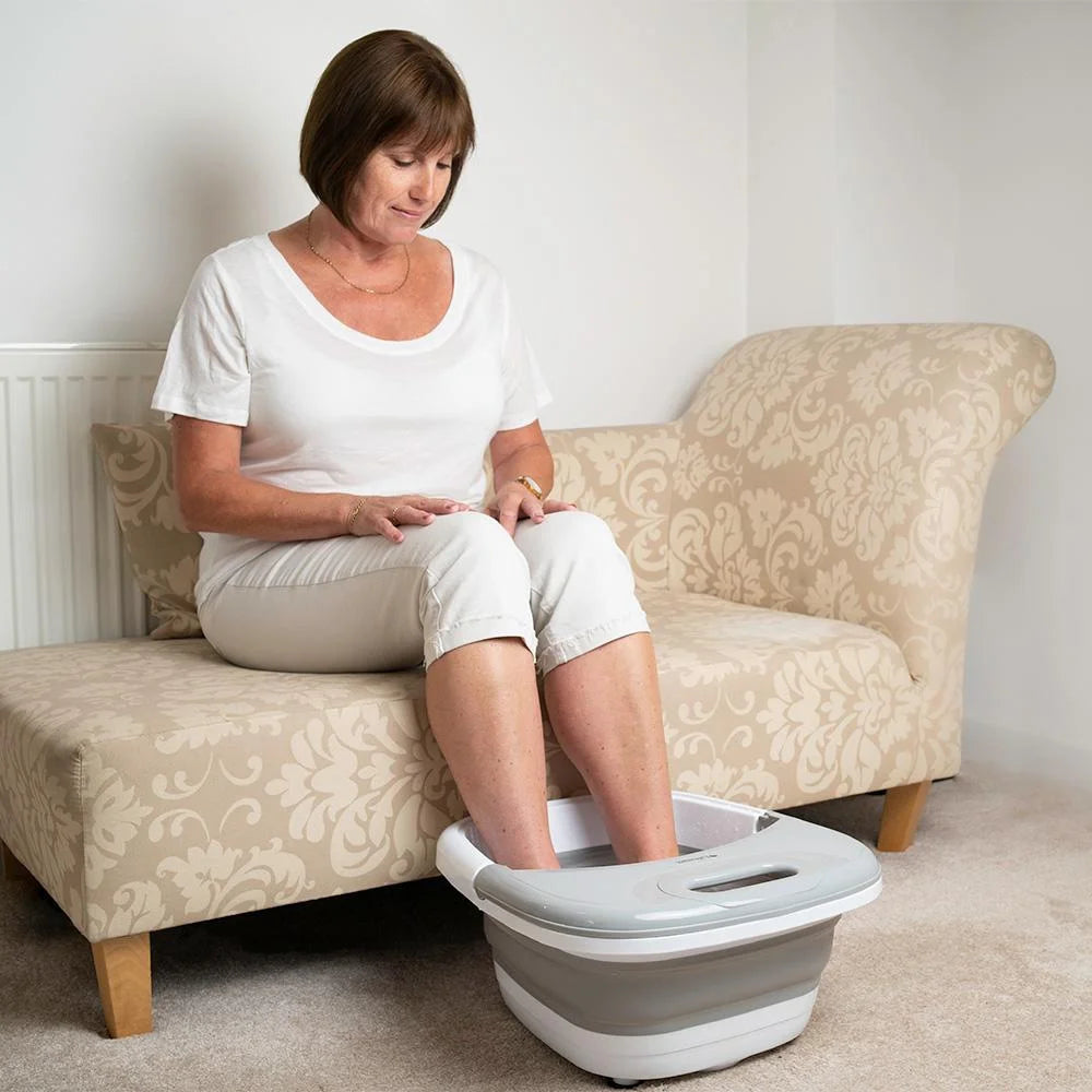 Lifemax Luxury Foldaway Foot Spa in use