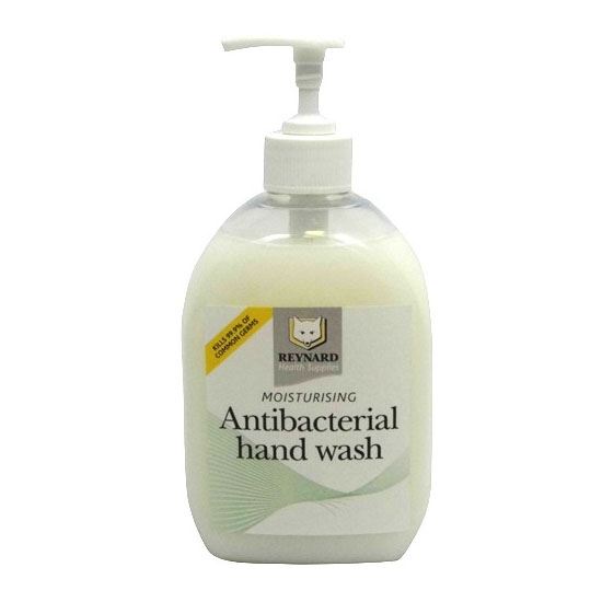 shows a 500ml bottle of the Moisturising Antibacterial Hand Wash