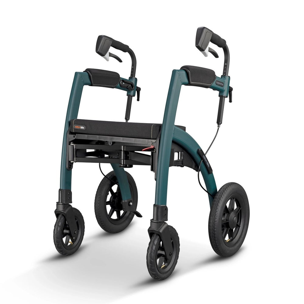 shows the rear view of a rollz motion performance rollator