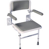 Wall Mounted Shower Seat with Back and Arms