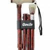 the image shows the copper version of the folding walking stick with glow grip handle