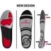 A diagram of the dimensions of the Sorbothane Sorbo Pro Insoles