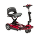the image shows the dual wheel auto fold scooter in red