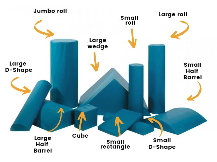 Harley Positioning Aids - Wedge, Cube, Rectangle