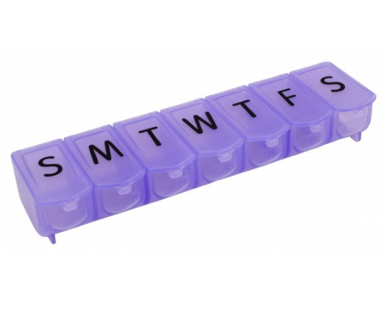 7 Day Ultra Bubble-Lok Pill Holder – purple
