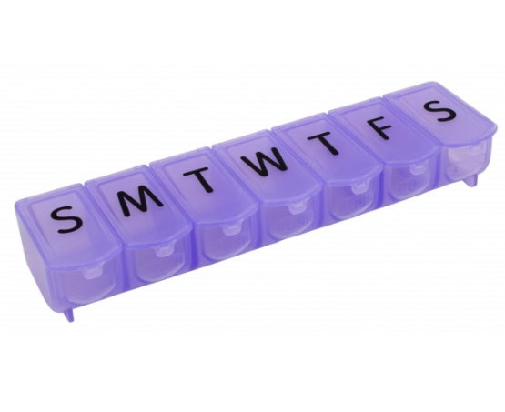 7 Day Ultra Bubble-Lok Pill Holder – purple