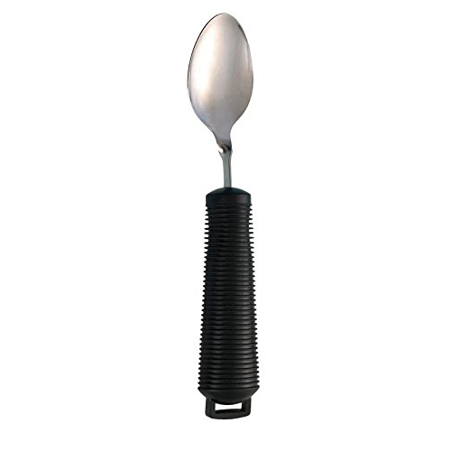 shows the bendable dessert spoon