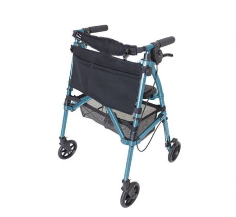 shows the EZ Fold N Go Rollator in Cobalt Blue