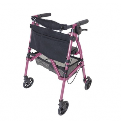 shows the EZ Fold N Go Rollator in Regal Rose