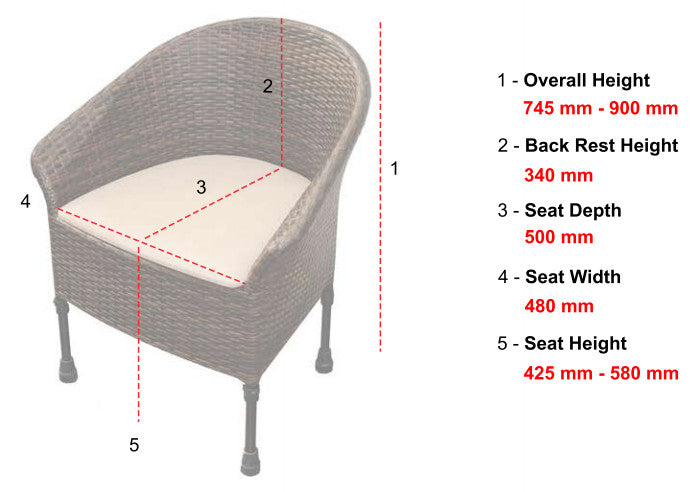 the image shows the walton commode with measurements