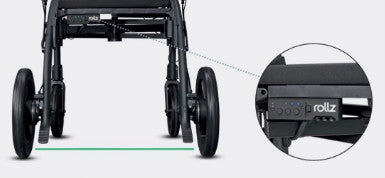 shows a close up of the sensor display on the rollz motion rhythm